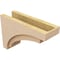 Ekena Millwork 7"W x 21"D x 14"H Classic Rivera Rough Cedar Woodgrain TimberThane Corbel, Primed Tan CORUR07X21X14RIVRCPR - alternate 6